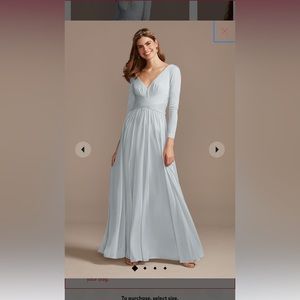 Brides Maid Dusty Blue Dress